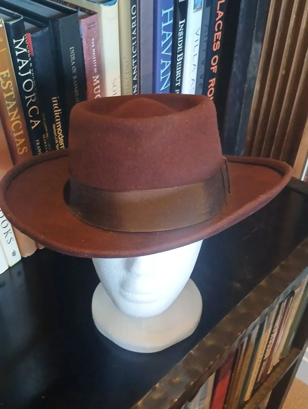 Vintage Nu Planter Indiana Jones Brown Wool Wide Brim Hat